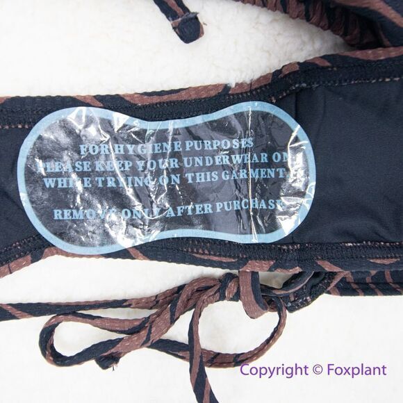 New! Thrills x FP Paradise On Repeat String Bikini Size US L Washed Cocoa - Picture 10 of 12